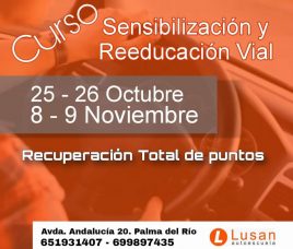 Curso de Sensibilización y Reeducación Vial!!